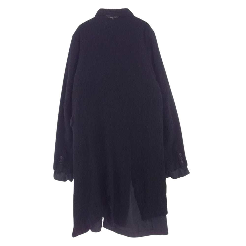 COMME des GARCONS HOMME PLUS コムデギャルソンオムプリュス 21AW PH-J037 INSIDE-OUT COAT ウール縮絨 インサイドアウト リバーシブル コート ブラック系 M【中古】