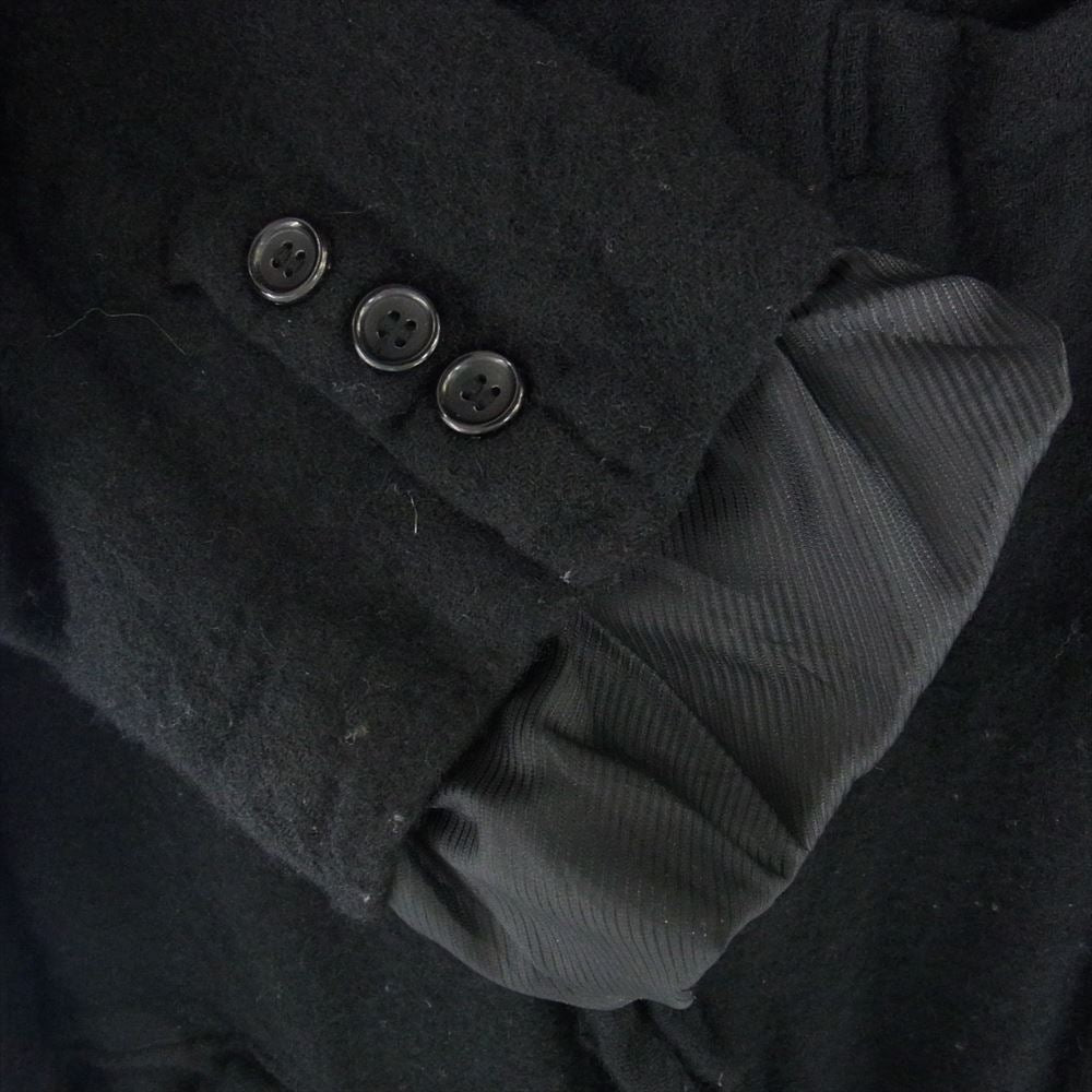 COMME des GARCONS HOMME PLUS コムデギャルソンオムプリュス 21AW PH-J037 INSIDE-OUT COAT ウール縮絨 インサイドアウト リバーシブル コート ブラック系 M【中古】