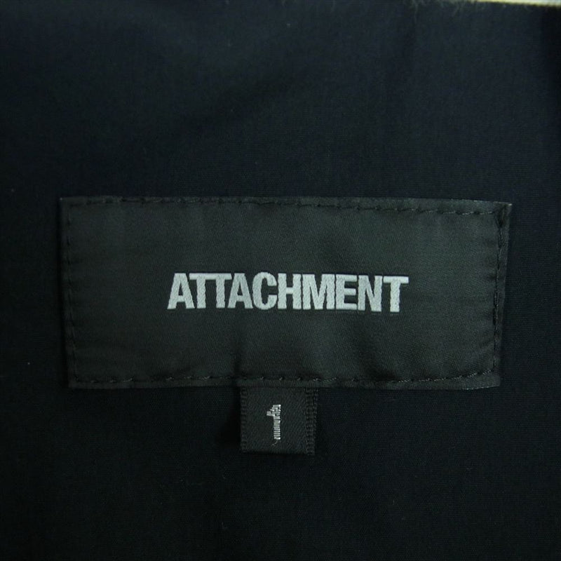 ATTACHMENT アタッチメント AP61-212 ストレッチ タフタ ジョガー パンツ 日本製 ブラック系 1【中古】