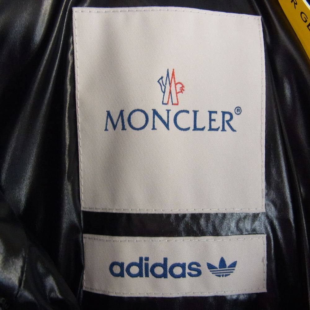 MONCLER モンクレール × ADIDAS ORIGINALS アディダス BEISER JACKET サイドライン ダウン ジャケット カーキ系 1【新古品】【未使用】【中古】