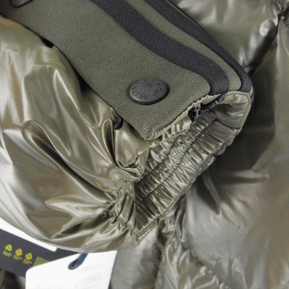 MONCLER モンクレール × ADIDAS ORIGINALS アディダス BEISER JACKET サイドライン ダウン ジャケット カーキ系 1【新古品】【未使用】【中古】