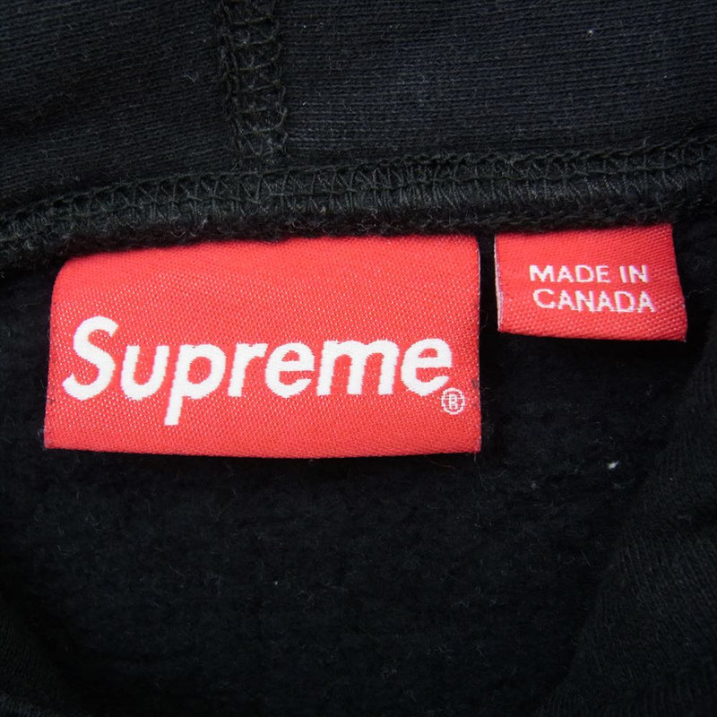 Supreme シュプリーム 20AW S Logo Hooded Sweatshirt Sロゴ 刺繍 フーデッド スウェット シャツ パーカー ブラック系 L【中古】