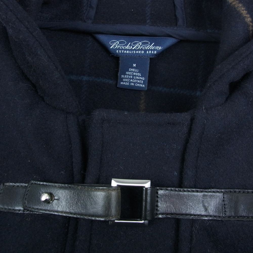 Brooks Brothers ブルックスブラザーズ ベルト式 メルトンウール ダッフル コート ネイビー系 M【中古】