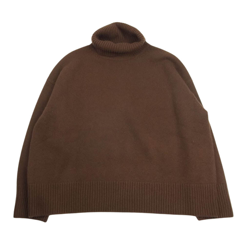 エブール ロンハーマン別注 cashmereturtle カシミヤ カシミア タートルネック ニット ブラウン系 M【極上美品】【中古】