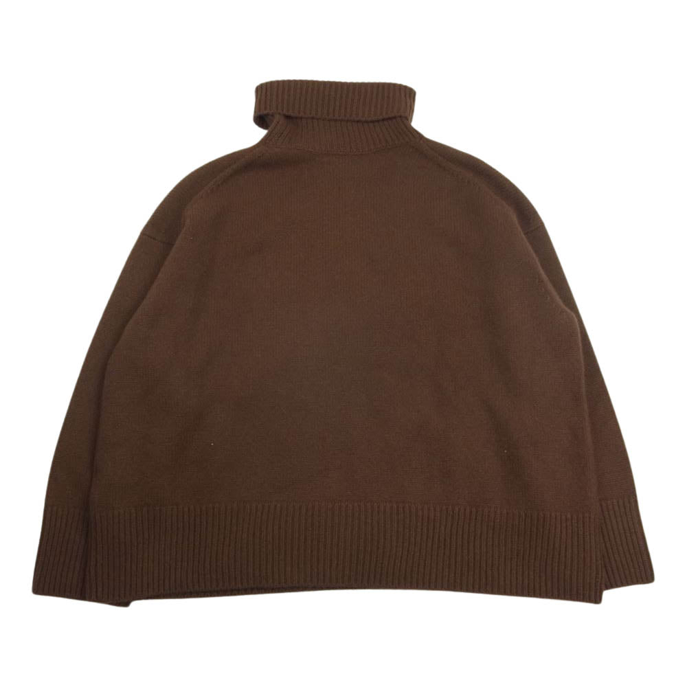 エブール ロンハーマン別注 cashmereturtle カシミヤ カシミア タートルネック ニット ブラウン系 M【極上美品】【中古】