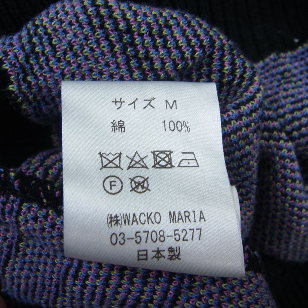 WACKO MARIA ワコマリア 21SS-WMK-KN17 MARIA JACQUARD CARDIGAN マリア ジャガード カーディガン グレー系 M【中古】