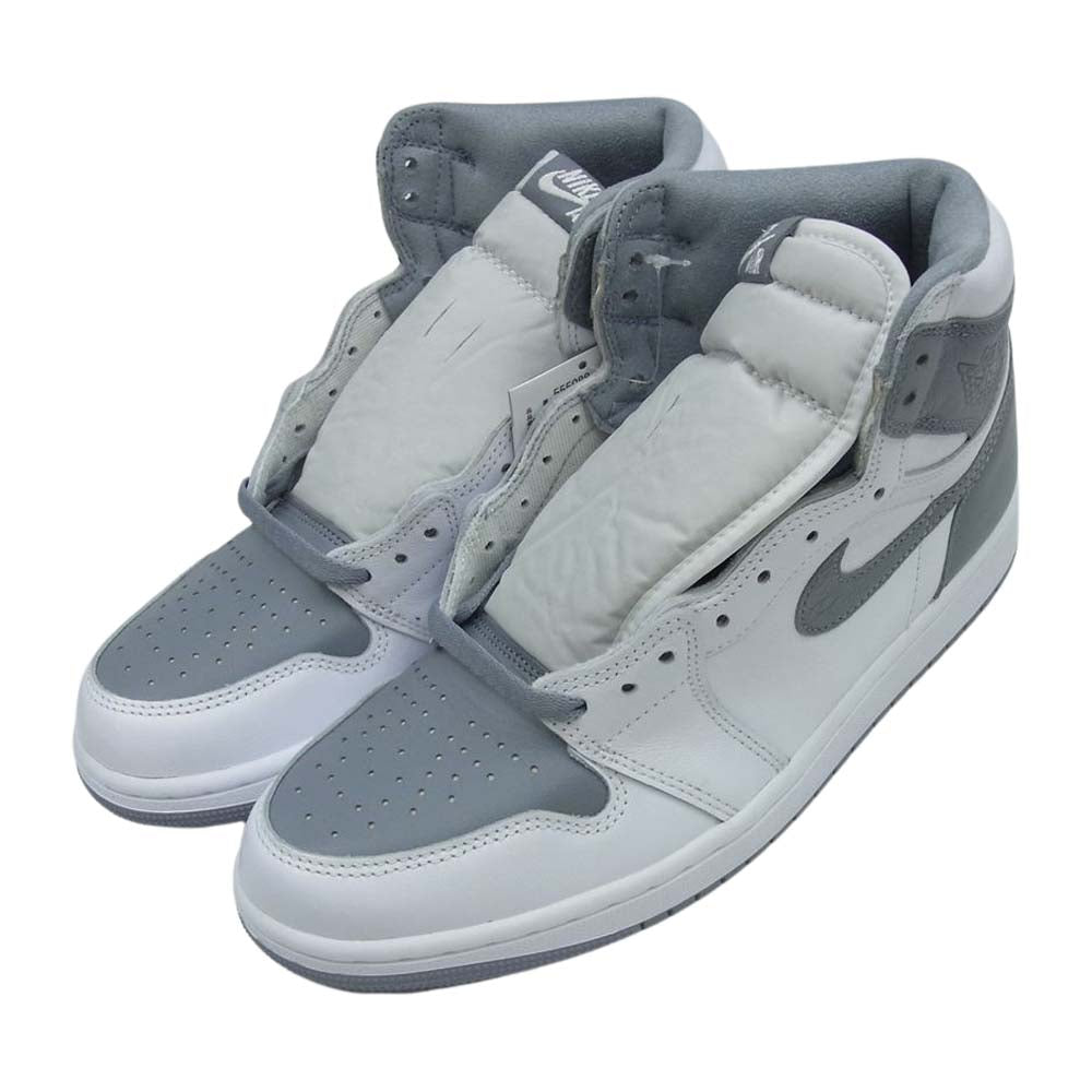 NIKE ナイキ 555088-037 Air Jordan 1 エアジョーダン High OG Stealth ハイ OG ステルス ハイカット スニーカー ホワイト系 グレー系 27.5cm【新古品】【未使用】【中古】