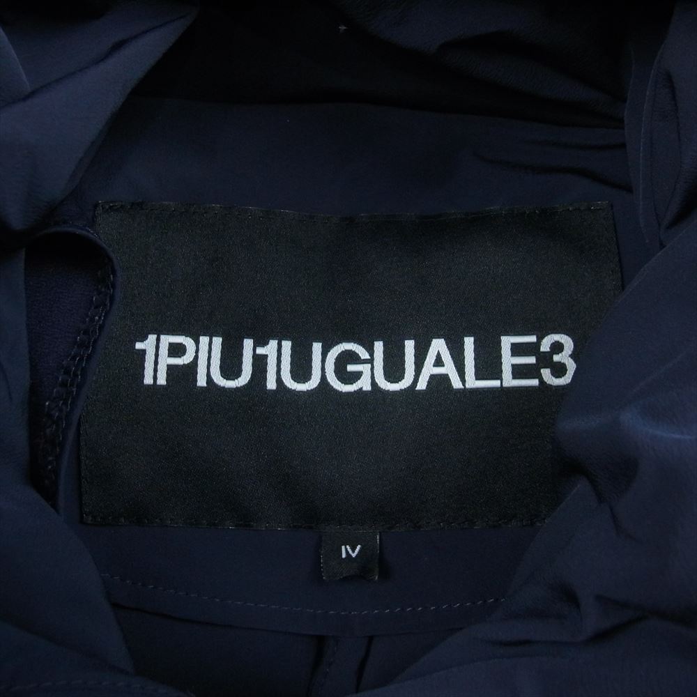 1piu1uguale3 ウノピュウノウグァーレトレ MRC078 4WAY WRAP DOWN キルト ダウン ジャケット ネイビー系 4【中古】