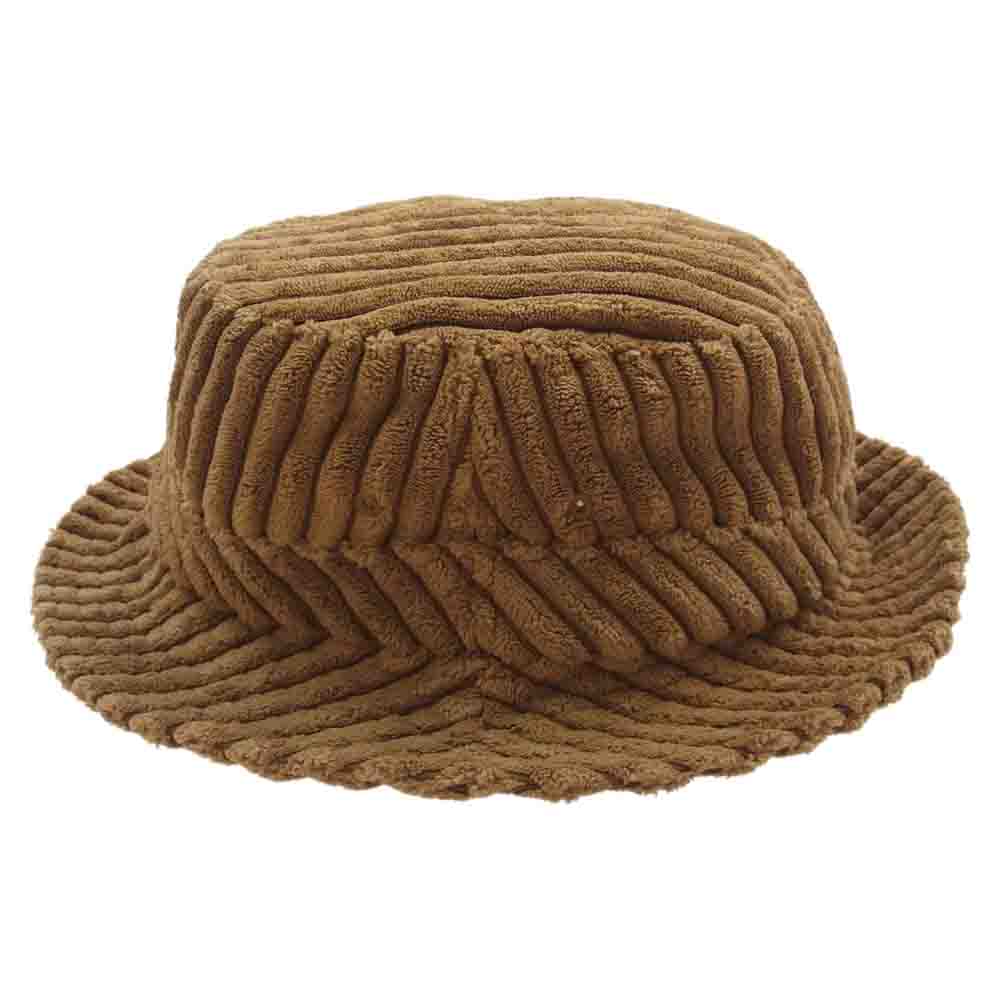 Supreme シュプリーム 21SS Terry Corduroy Crusher テリー コーデュロイ クラッシャー バケット ハット ライトブラウン系 M/L【美品】【中古】