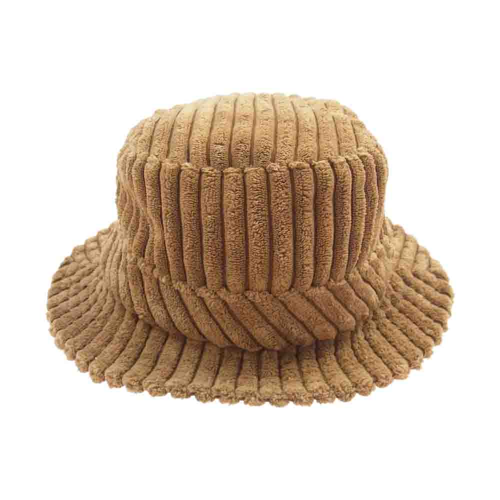 Supreme シュプリーム 21SS Terry Corduroy Crusher テリー コーデュロイ クラッシャー バケット ハット ライトブラウン系 M/L【美品】【中古】