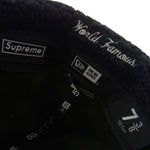 Supreme シュプリーム 22AW × New Era Leather Earflap Box Logo レザー イヤーフラップ ボックス ロゴ ニューエラ キャップ 帽子 ブラック系 7.375【中古】