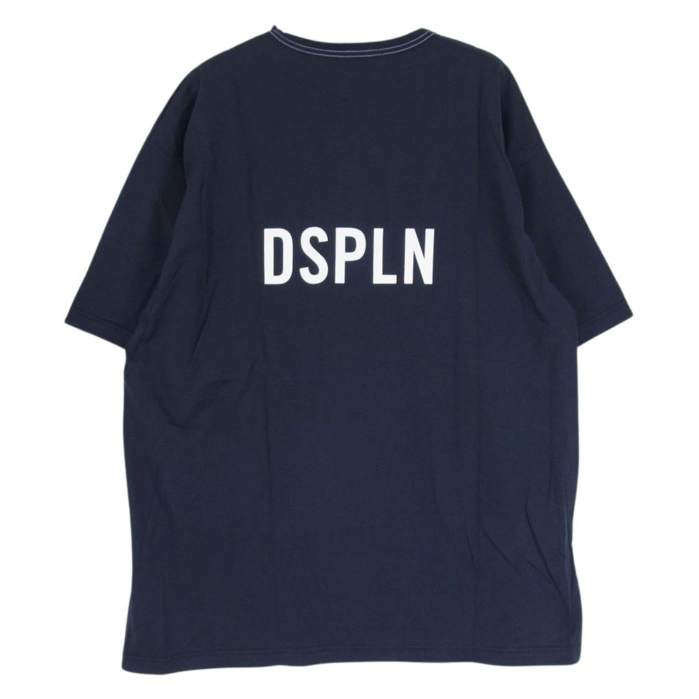 WTAPS ダブルタップス 21AW 212ATDT-CSM27 ACADEMY SS／COTTON アカデミー ロゴ プリント Tシャツ 半袖 ネイビー系 03【中古】