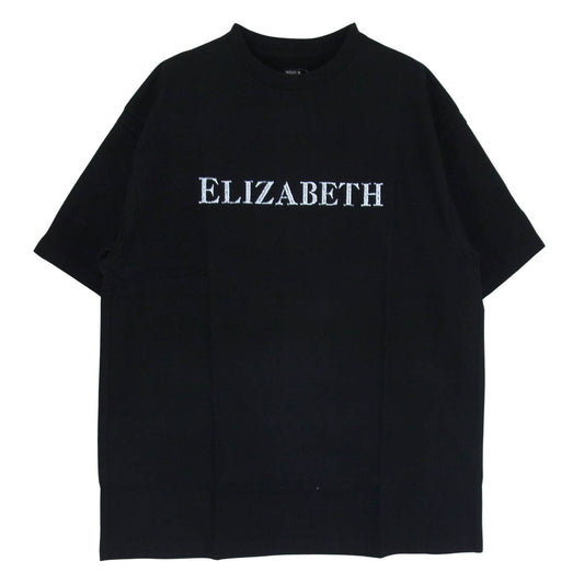 シークエル 23SS SQ-22SS-ST-07 ELIZABETH T-SHIRT エリザベス プリント Tシャツ 半袖 ブラック系 XL【美品】【中古】