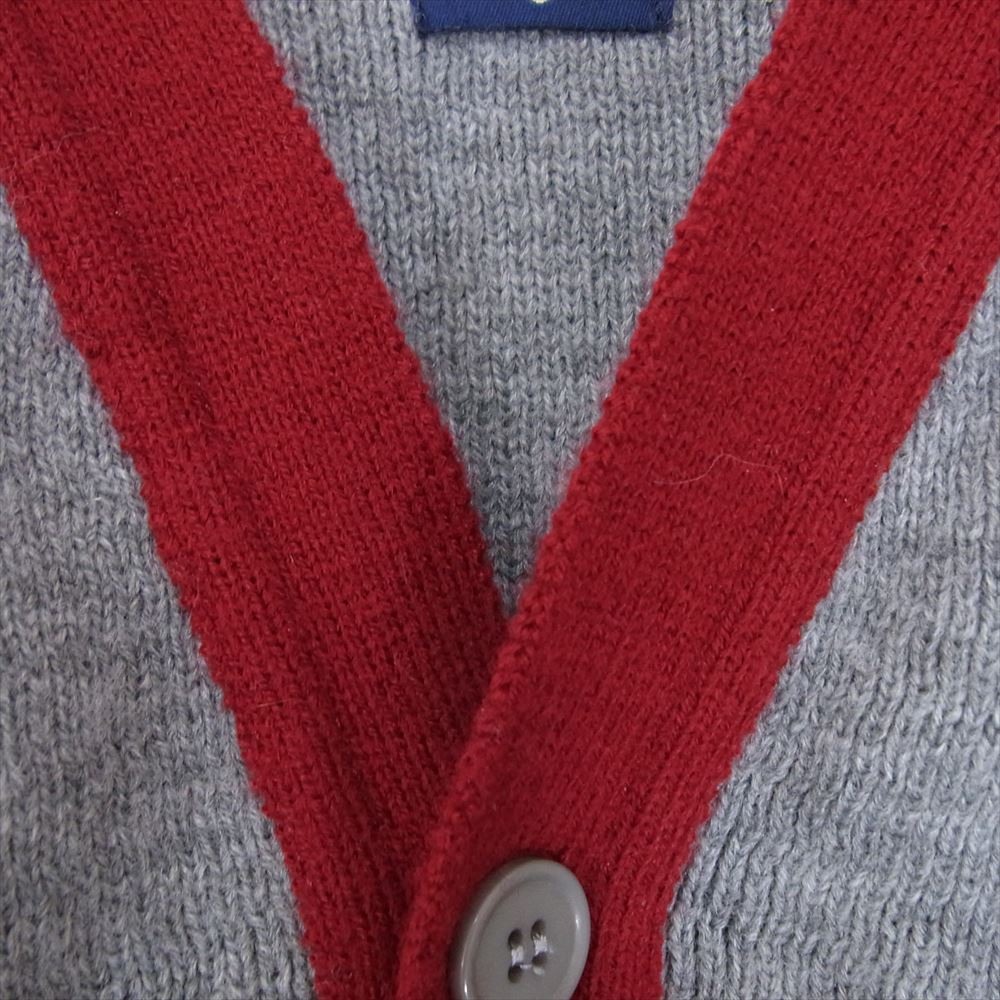 COMME des GARCONS コムデギャルソン AD2019 ND-N008  GIRL ガール × Lochaven of Scotland ニット カーディガン グレー系 XS【中古】