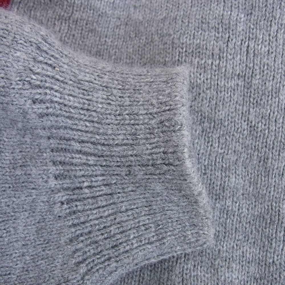 COMME des GARCONS コムデギャルソン AD2019 ND-N008  GIRL ガール × Lochaven of Scotland ニット カーディガン グレー系 XS【中古】