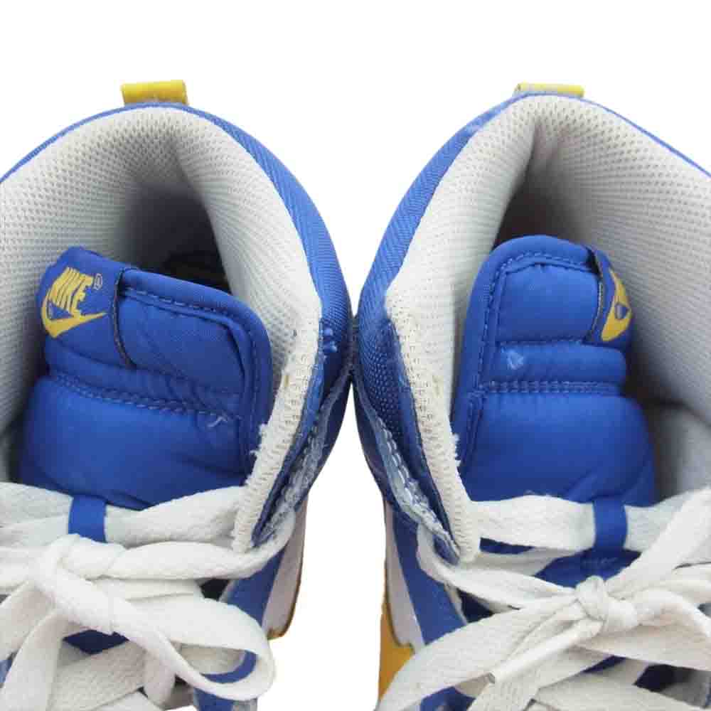 NIKE ナイキ 317982-471 Dunk High Varsity Royal/Varsity Maize White ダンク ハイ バーシティー ロイヤル スニーカー ブルー系 26.5cm【中古】