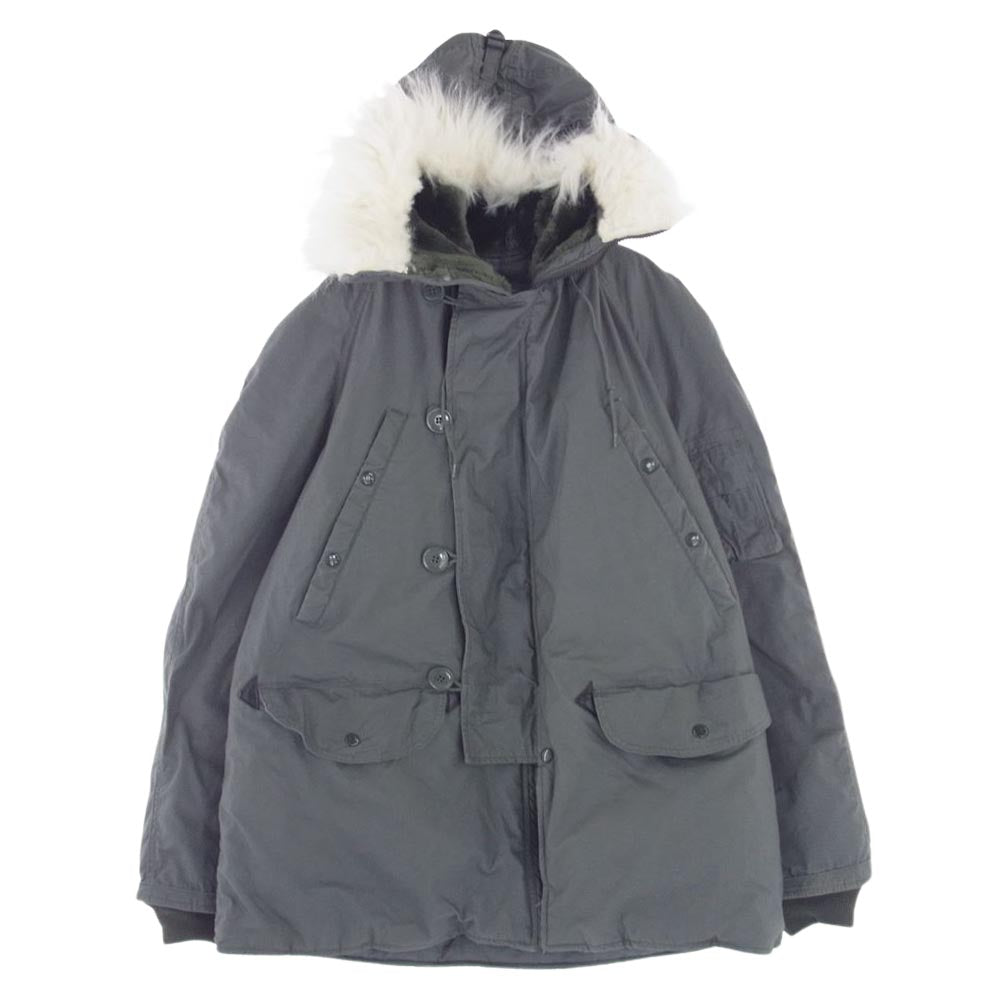 米空軍 03年製 TYPE N-3B DJ Manufacturing Corp US YKK ZIP ミリタリー ジャケット モスグリーン系 M【中古】