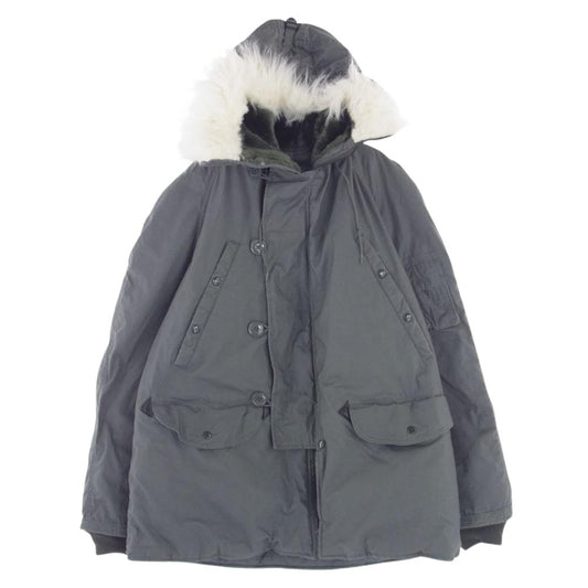 米空軍 03年製 TYPE N-3B DJ Manufacturing Corp US YKK ZIP ミリタリー ジャケット モスグリーン系 M【中古】