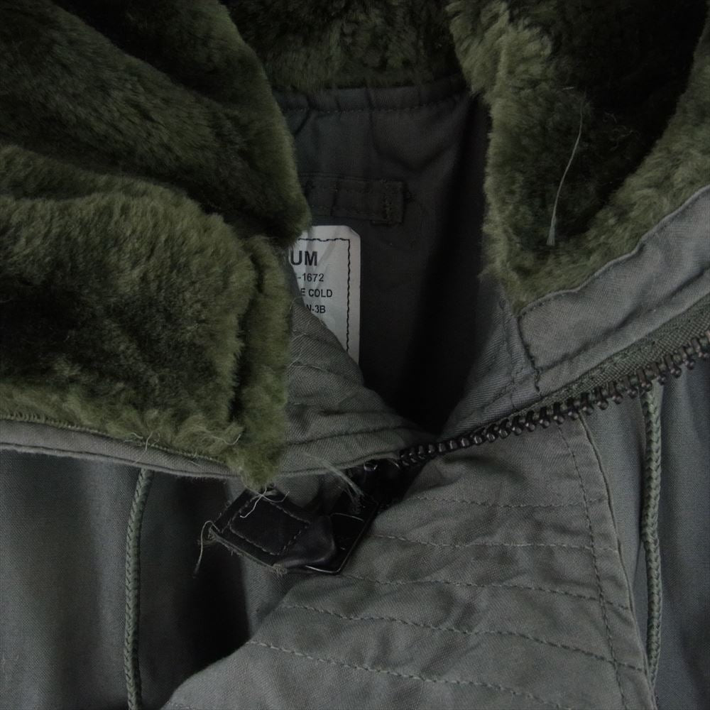 米空軍 03年製 TYPE N-3B DJ Manufacturing Corp US YKK ZIP ミリタリー ジャケット モスグリーン系 M【中古】