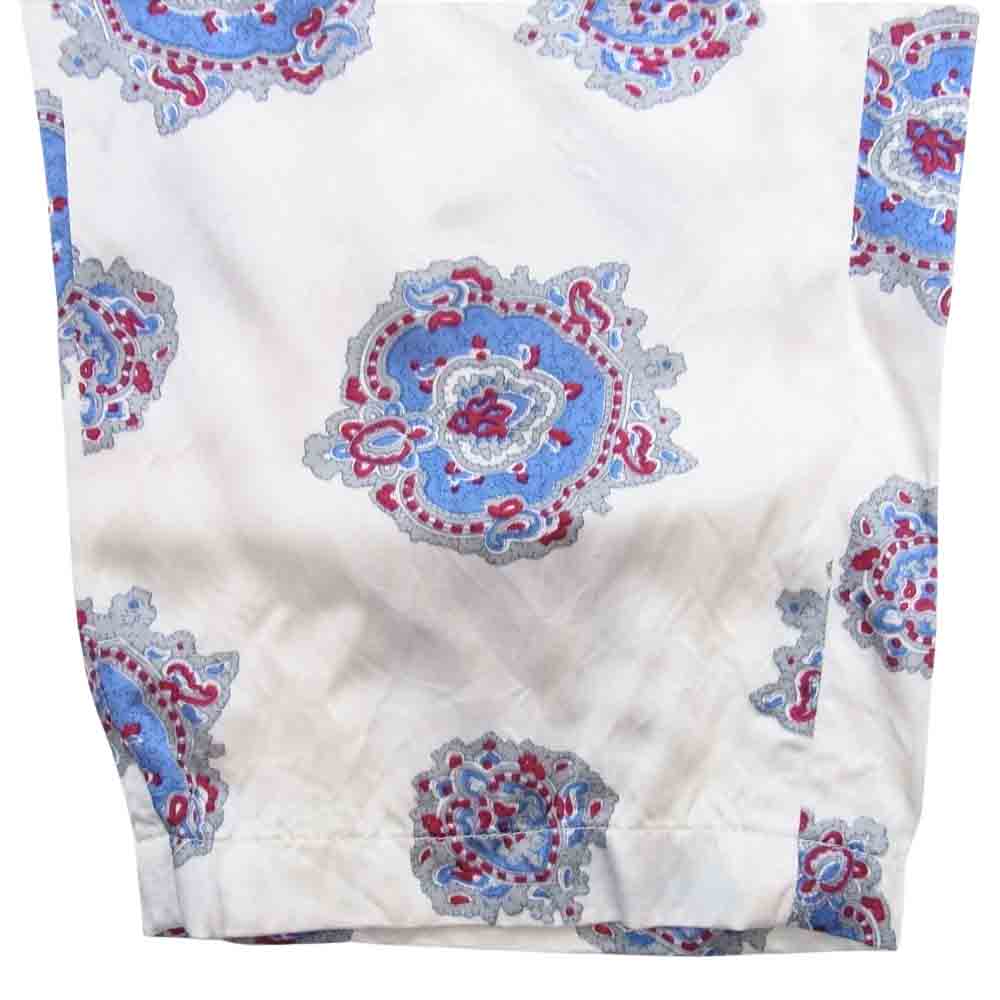 UNUSED アンユーズド レーヨン コットン シルク 総柄 イージー パンツ ホワイト系 O【中古】