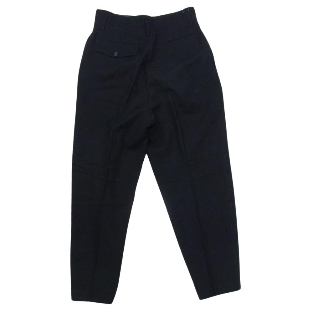 tricot COMME des GARCONS トリココムデギャルソン TP-08021S ウール タック トラウザー パンツ ブラック系 S【中古】