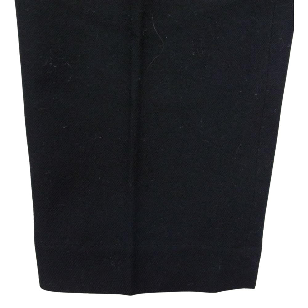 tricot COMME des GARCONS トリココムデギャルソン TP-08021S ウール タック トラウザー パンツ ブラック系 S【中古】