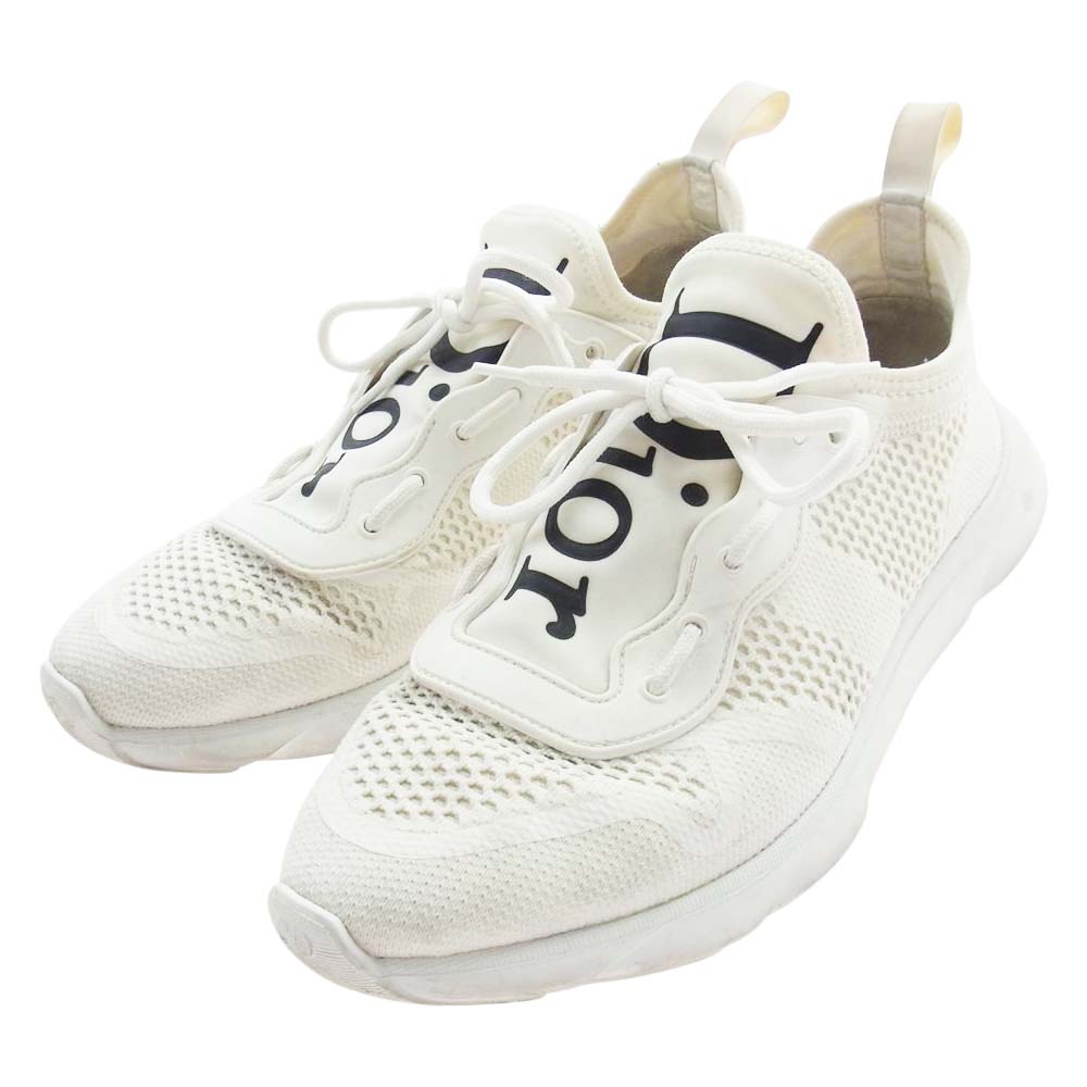Dior ディオール 19CLS ロゴ ネオプレン メッシュ スニーカー ホワイト系 41【中古】