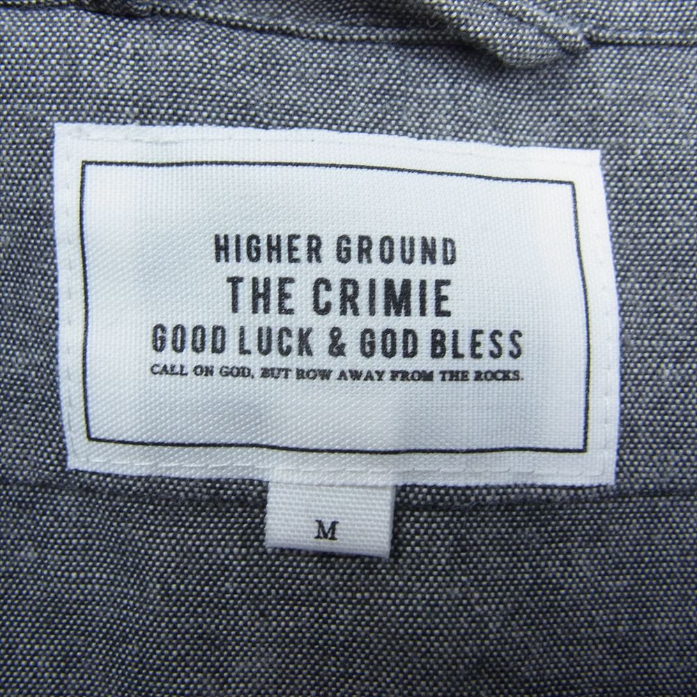 CRIMIE クライミー 4ポケット バック 刺繍 長袖 シャツ ブラック系 M【中古】