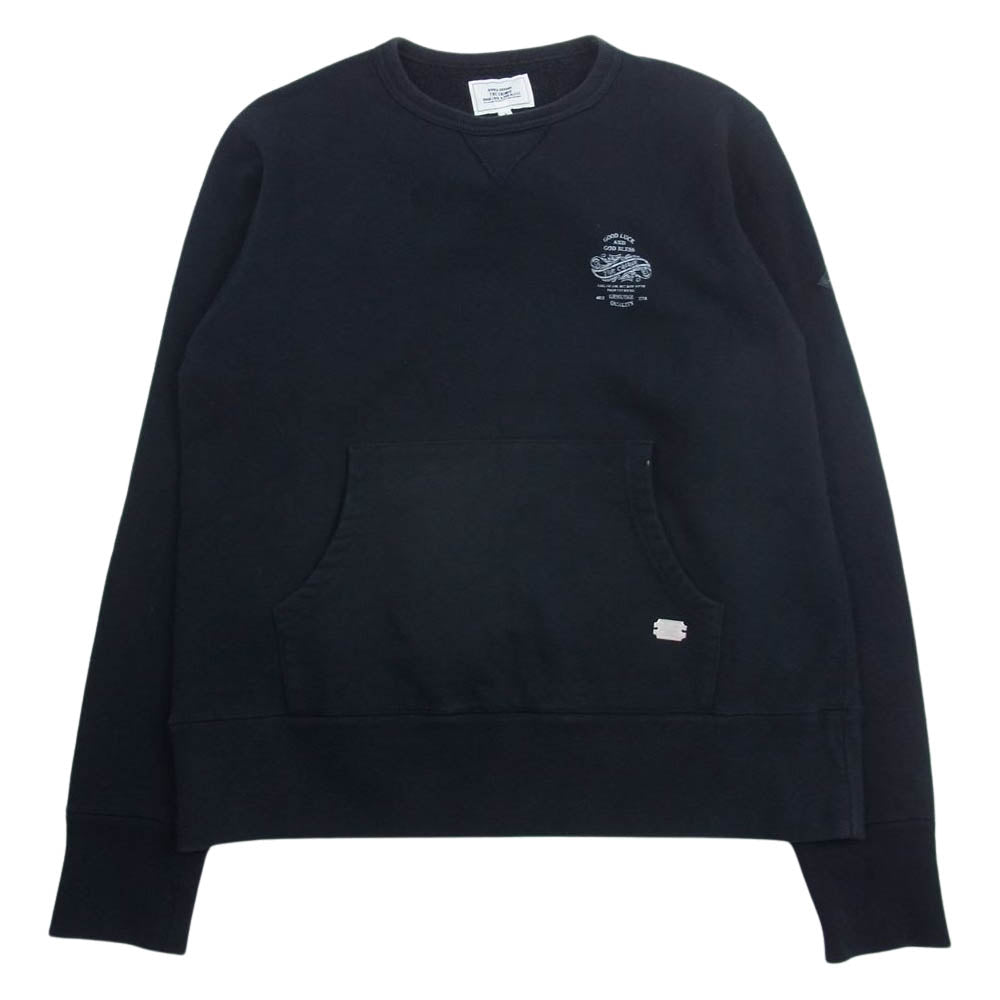 CRIMIE クライミー 胸ロゴ カンガルーポケット ヘビー スウェット トレーナー ブラック系 M【中古】
