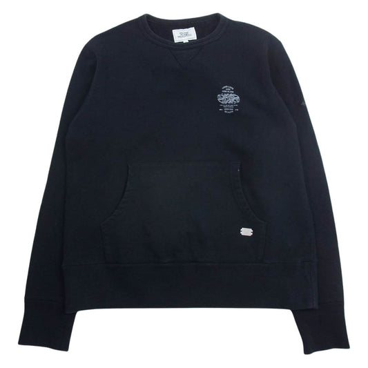 CRIMIE クライミー 胸ロゴ カンガルーポケット ヘビー スウェット トレーナー ブラック系 M【中古】