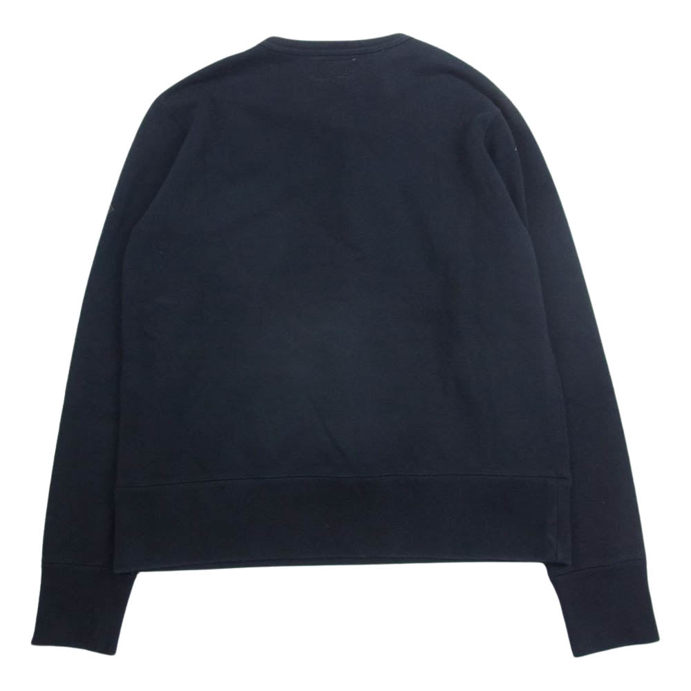 CRIMIE クライミー 胸ロゴ カンガルーポケット ヘビー スウェット トレーナー ブラック系 M【中古】