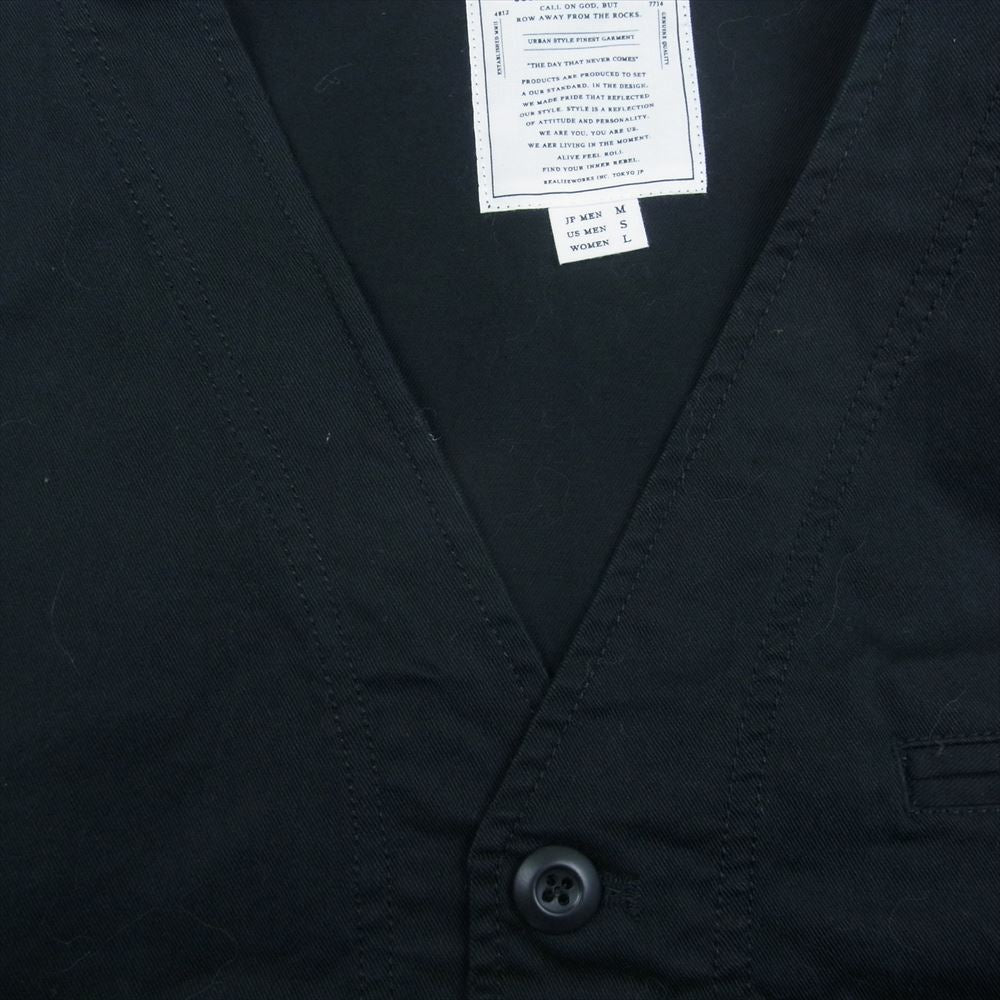 CRIMIE クライミー コットン ベスト ブラック系 S【中古】
