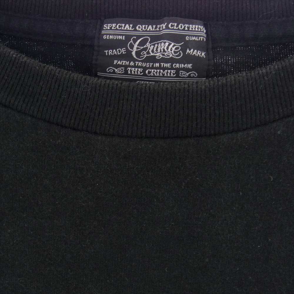 CRIMIE クライミー × BILL WALL LEATHERS ビルウォール レザー コラボ スカル Tシャツ ブラック系 M【中古】