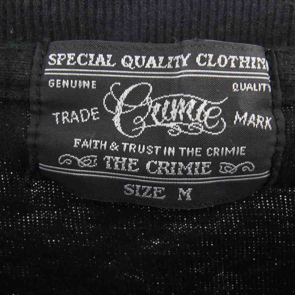 CRIMIE クライミー × BILL WALL LEATHERS ビルウォール レザー コラボ スカル Tシャツ ブラック系 M【中古】