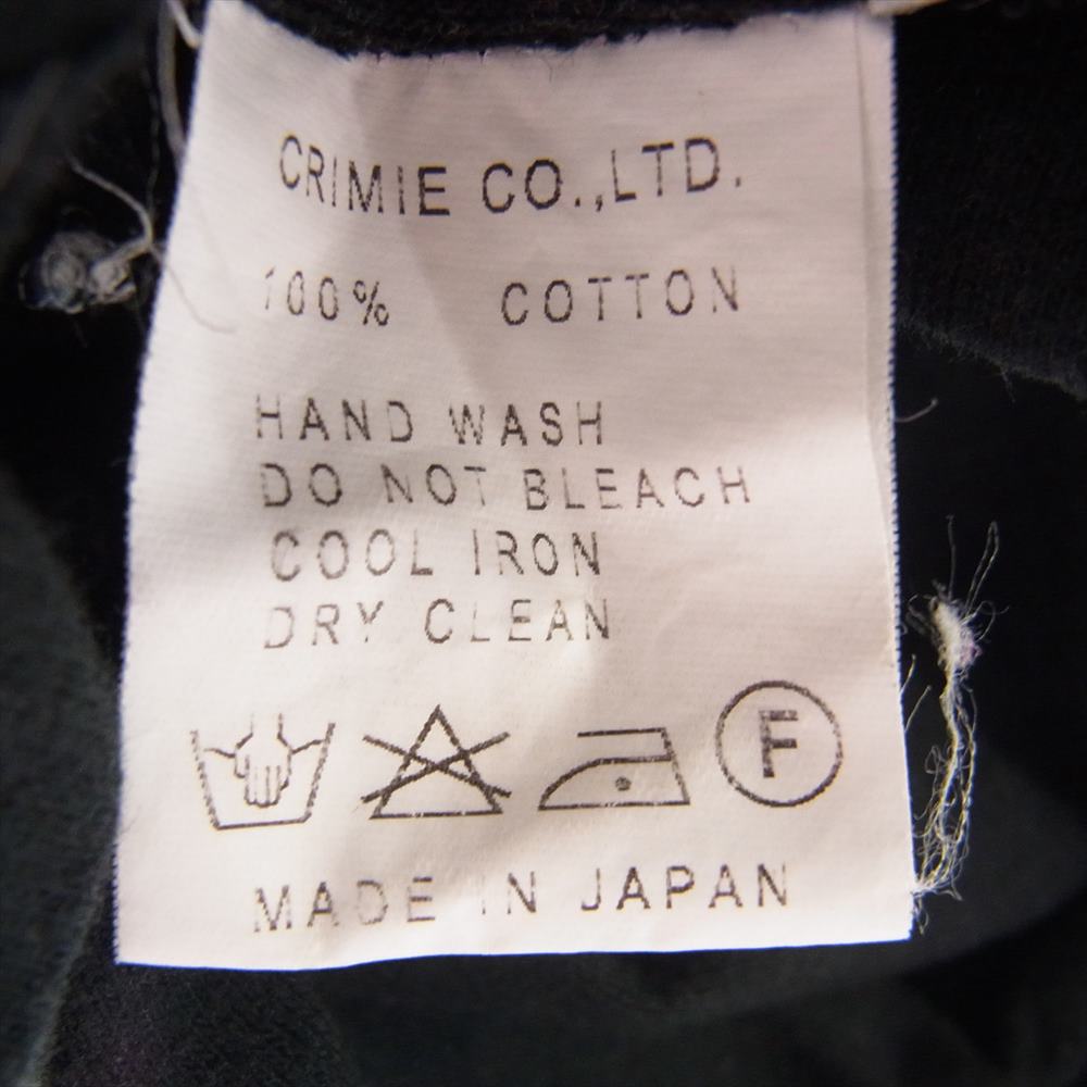 CRIMIE クライミー × BILL WALL LEATHERS ビルウォール レザー コラボ スカル Tシャツ ブラック系 M【中古】