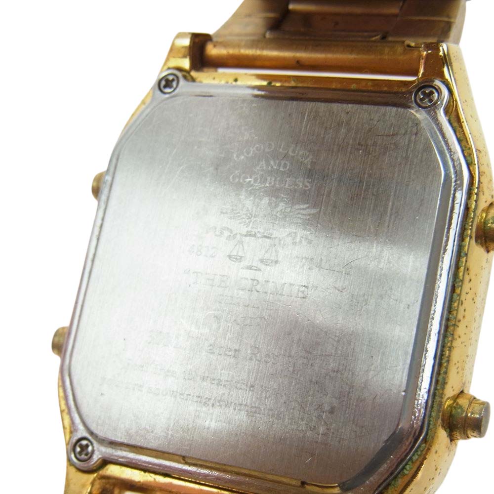 CRIMIE クライミー The Multi Water Proof Retro Digital Watch ザ マルチ ウォーター プルーフ レトロ デジタル ウォッチ 腕時計 アナデジクォーツ　 ゴールド系【中古】