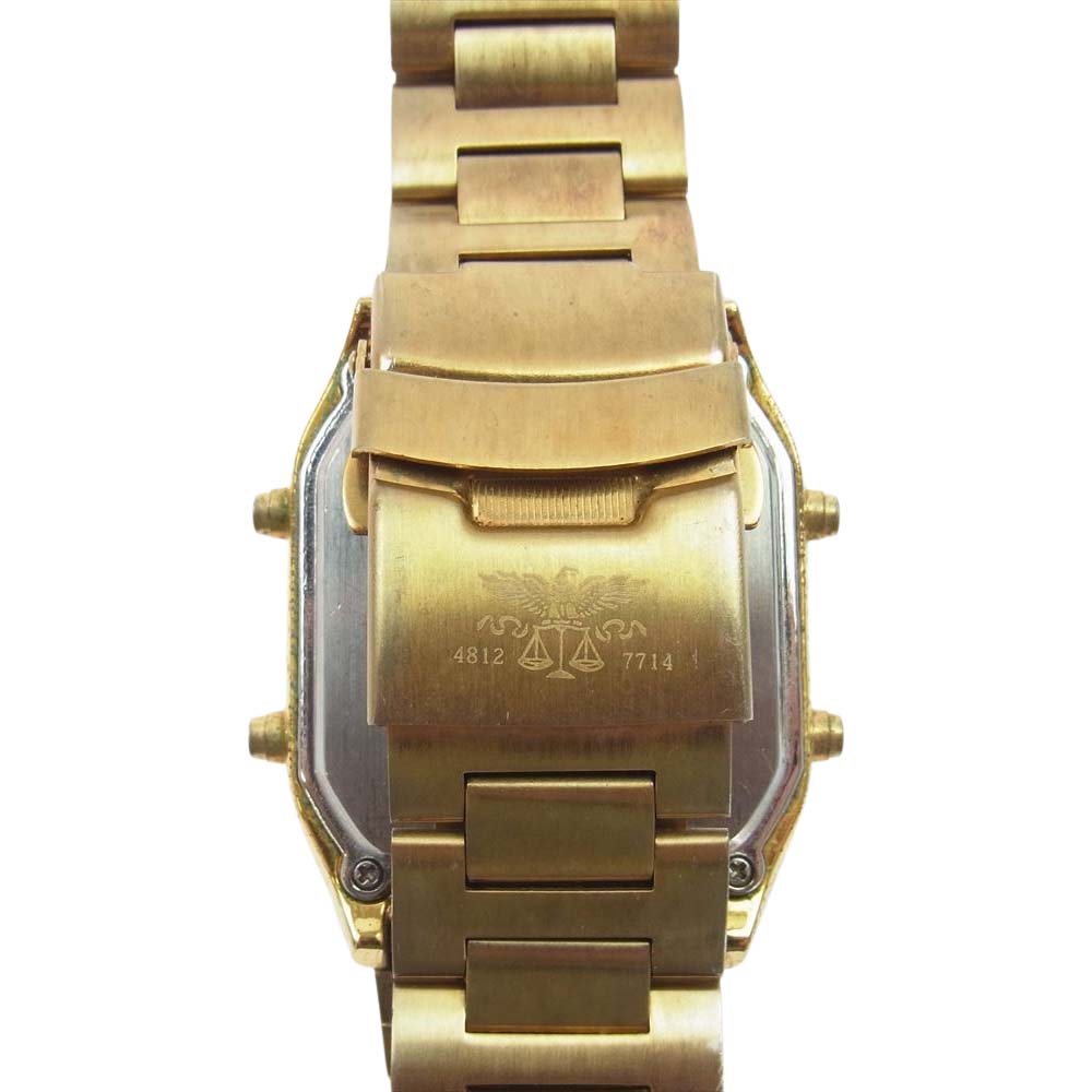 CRIMIE クライミー The Multi Water Proof Retro Digital Watch ザ マルチ ウォーター プルーフ レトロ デジタル ウォッチ 腕時計 アナデジクォーツ　 ゴールド系【中古】