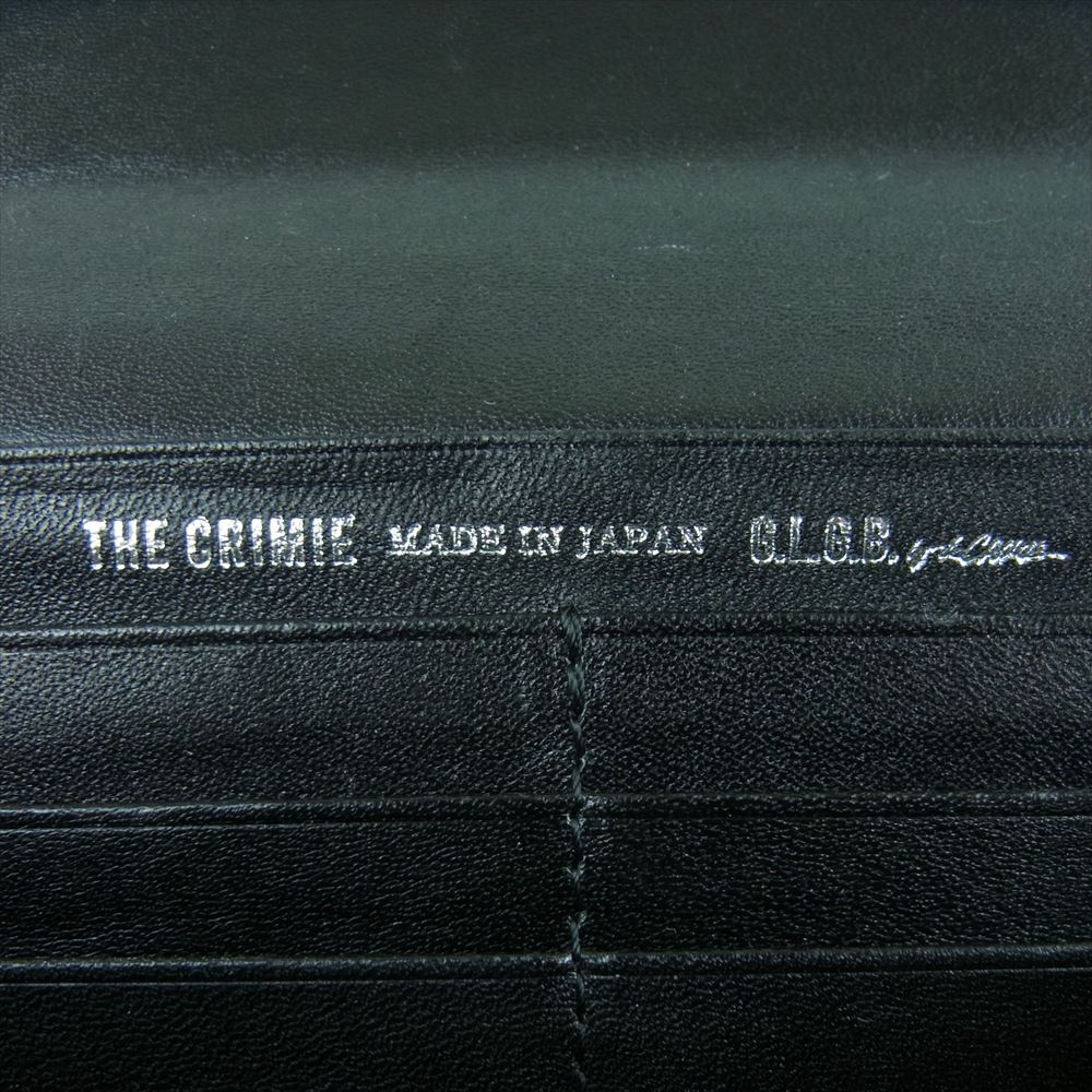 CRIMIE クライミー 財布 レザー ロング ウォレット 長財布 日本製 ブラック系【中古】