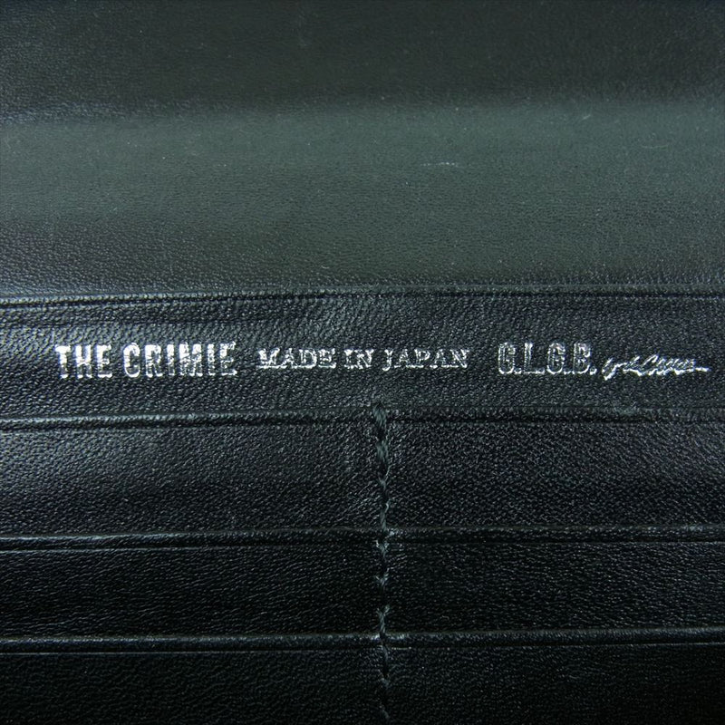 CRIMIE クライミー 財布 レザー ロング ウォレット 長財布 日本製 ブラック系【中古】