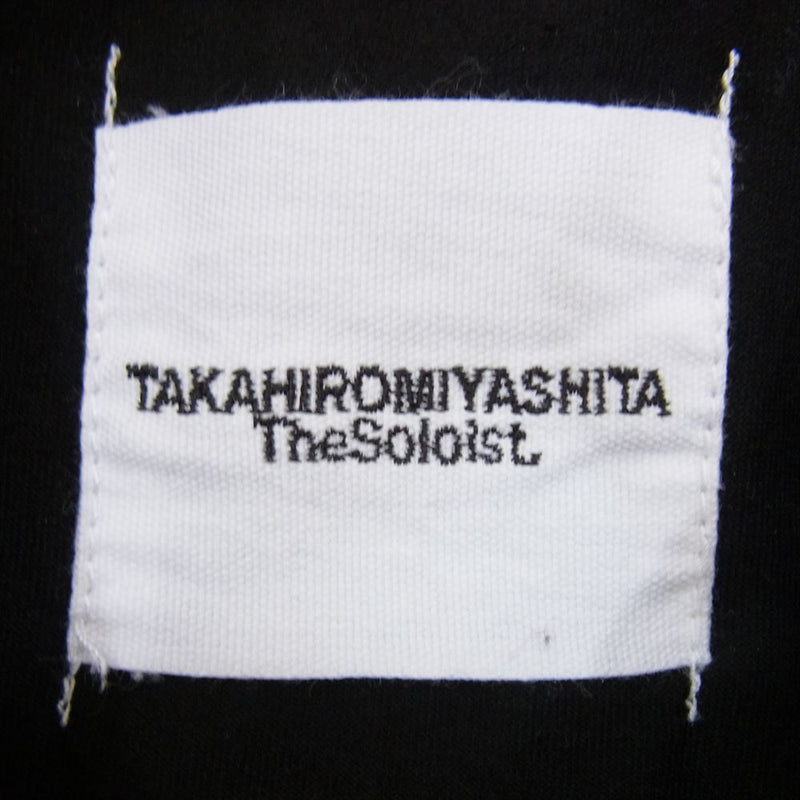 TAKAHIRO MIYASHITA The SoloIst. タカヒロミヤシタザソロイスト 20SS ロゴ クルーネック  ポケットTシャツ Industrial Rock  ブラック系 50【中古】