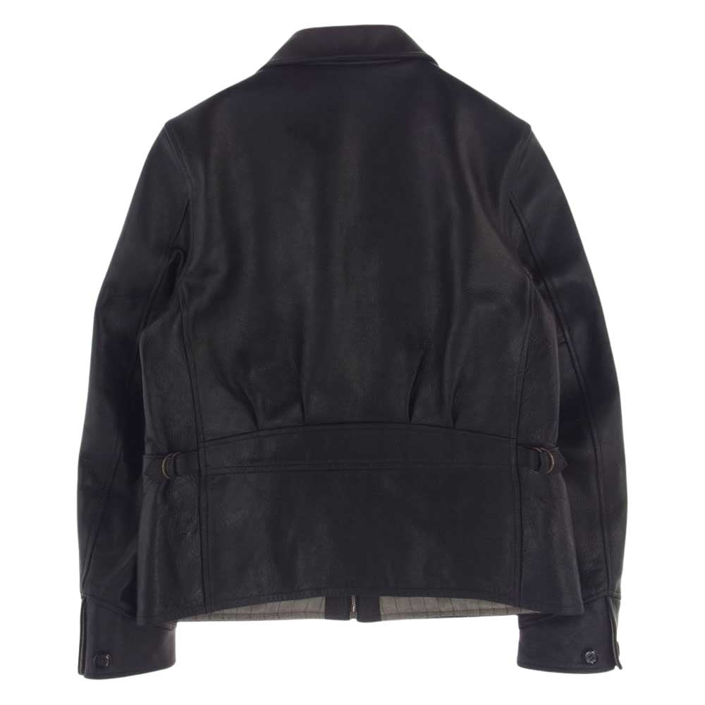 GANGSTERVILLE ギャングスタービル 20AW gsv-20-aw-03 SPORTS JACKET COW HIDE カウハイド レザー スポーツ ジャケット ブラック系 M【中古】