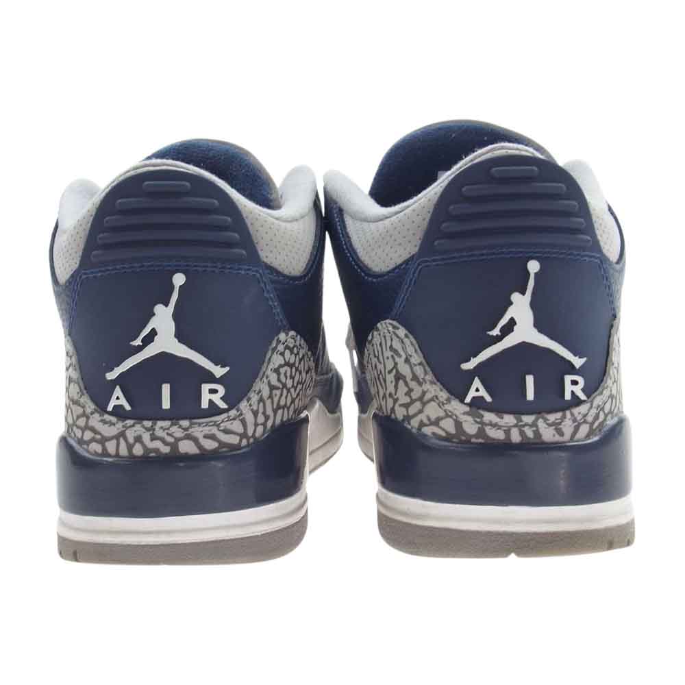 NIKE AIR JORDAN ナイキ ジョーダン CT8532-401 3 RETRO MIDNIGHT NAVY レトロ ミッドナイト ネイビー スニーカー ネイビー系 27cm【中古】