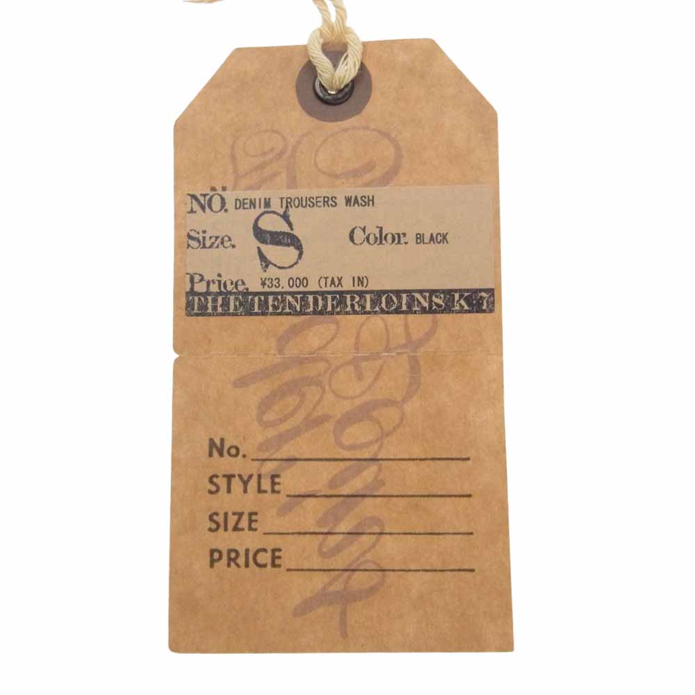 TENDERLOIN テンダーロイン 22SS DENIM TROUSERS WASH デニム トラウザーズ ウォッシュ パンツ グレー系 SMALL【中古】