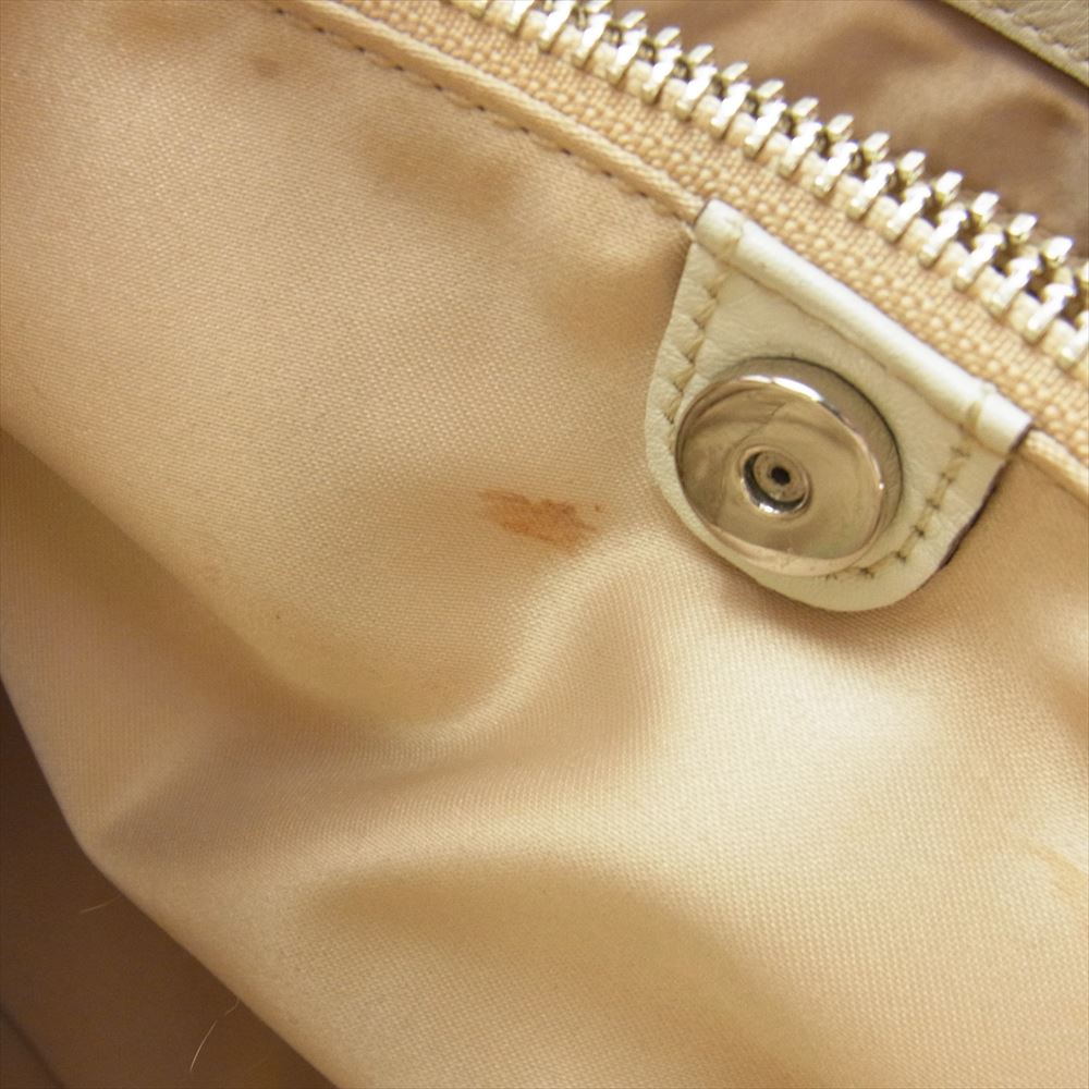COACH コーチ A0993-13290 シグネチャー ハンドバッグ セミ ショルダー バッグ ベージュ系【中古】