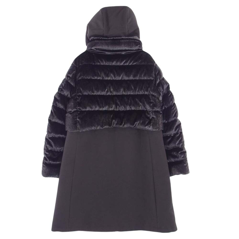 Herno ヘルノ PI1005D-15019-9480 異素材 切替 メタリック コンビ マテリアル ダウン コート ブラウン系 46【美 ...