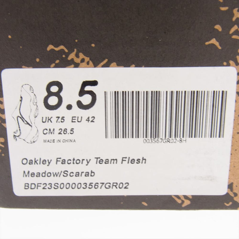 OAKLEY オークリー BRAIN DEAD ブレインデッド Oakley Factory Team Flesh スリッポン シューズ グリーン系 26.5ｃｍ【新古品】【未使用】【中古】