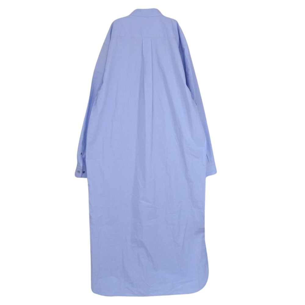 DRIES VAN NOTEN ドリスヴァンノッテン 21AW 212-020731-3013-505 CAYLEY BIS 3013 M．W．SHIRT ロング シャツ ライトブルー系 M【中古】