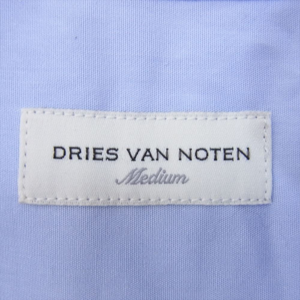 DRIES VAN NOTEN ドリスヴァンノッテン 21AW 212-020731-3013-505 CAYLEY BIS 3013 M．W．SHIRT ロング シャツ ライトブルー系 M【中古】