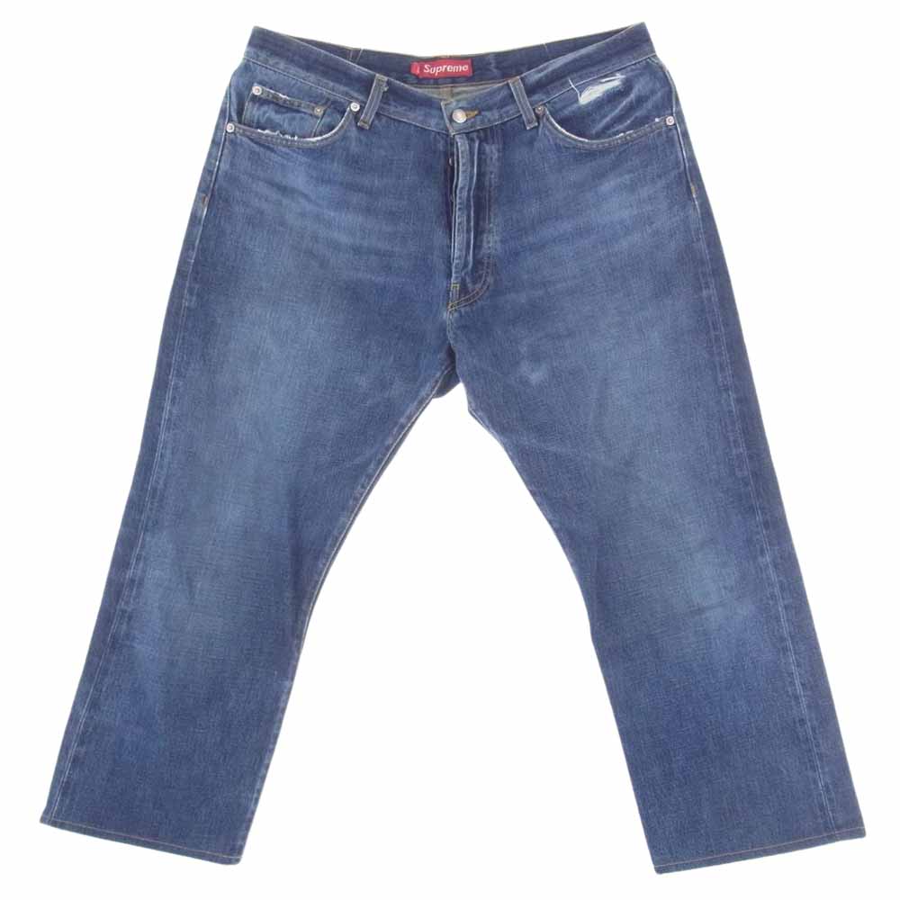 Supreme シュプリーム Trousers Denim ボタンフライ デニム パンツ ジーンズ W36 インディゴブルー系 36【中古】