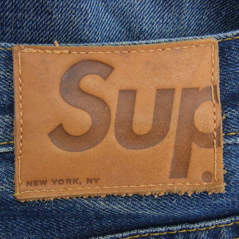 Supreme シュプリーム Trousers Denim ボタンフライ デニム パンツ ジーンズ W36 インディゴブルー系 36【中古】